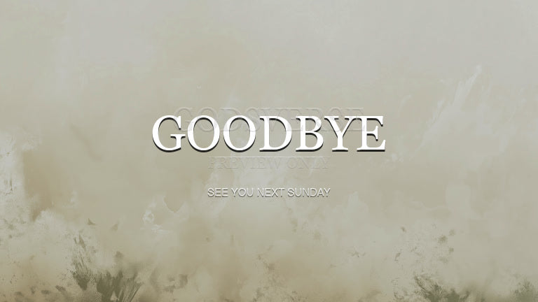 Goodbye worship background clean minimalist