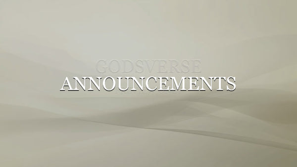 Announcements worship background clean minimalist