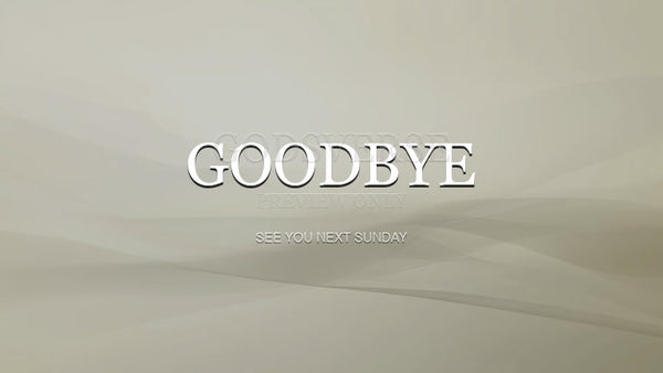 Goodbye worship background clean minimalist