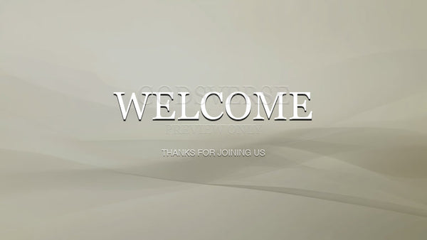 Welcome worship background clean minimalist