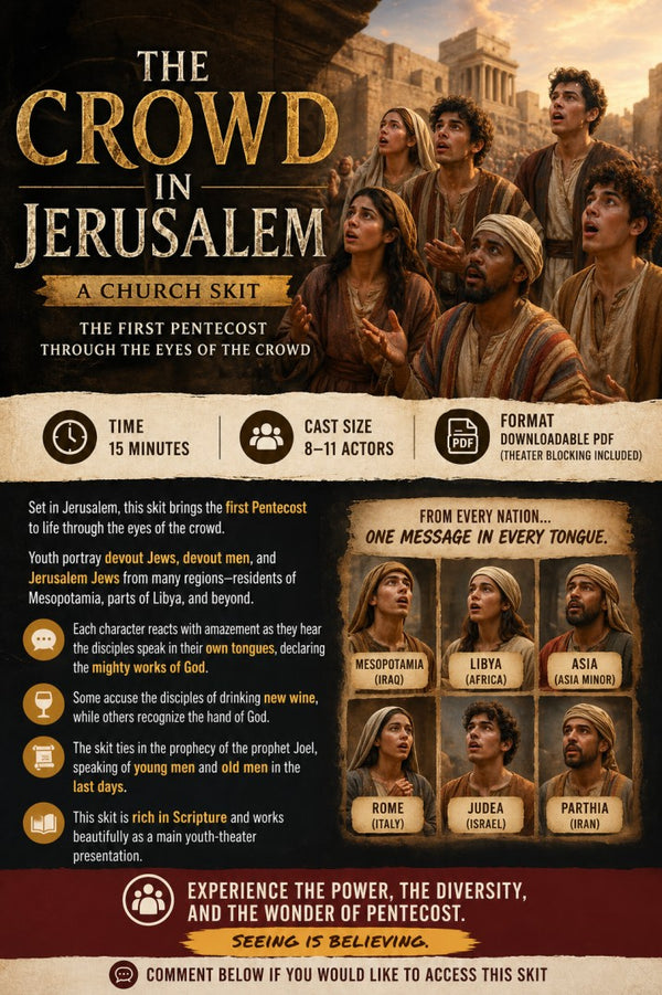 The Crowd in Jerusalem — Pentecost Skit for Youth (15 min)