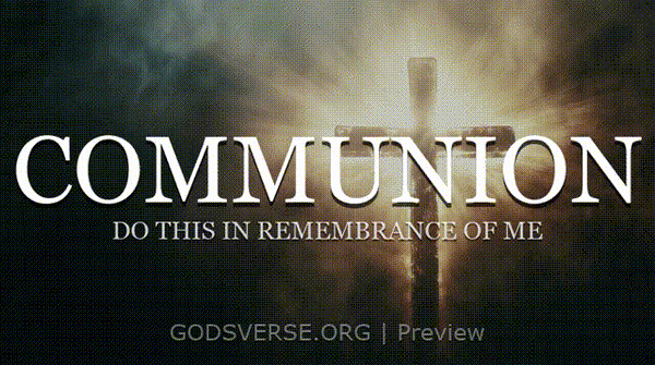 Communion motion background cross light