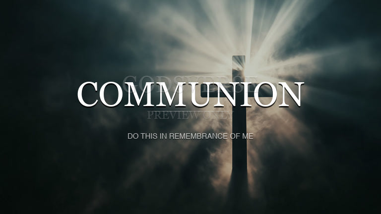 Communion worship background cross light