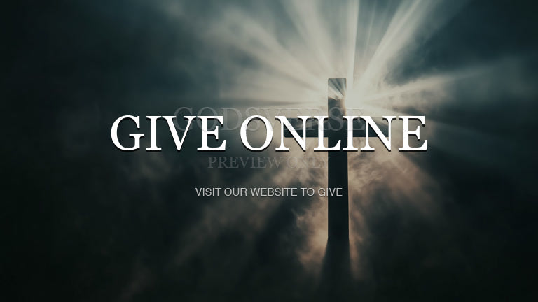 Give Online worship background cross light