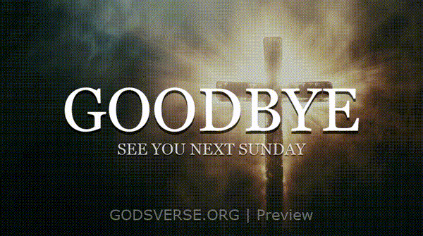 Goodbye motion background cross light