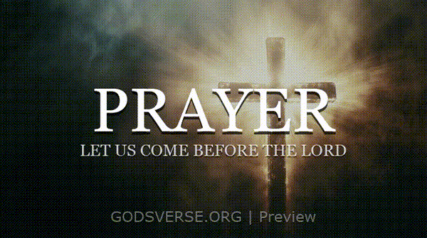 Prayer motion background cross light