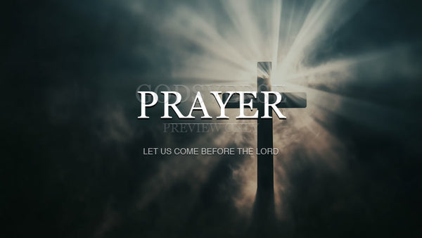 Prayer worship background cross light