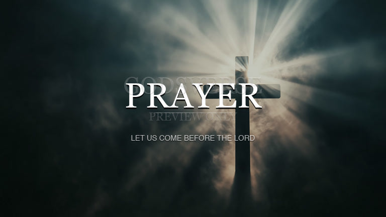 Prayer worship background cross light