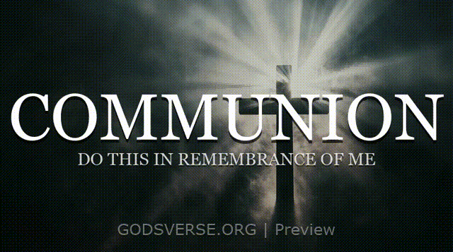 Communion motion background cross light