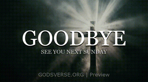 Goodbye motion background cross light
