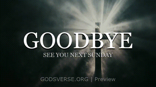 Goodbye motion background cross light