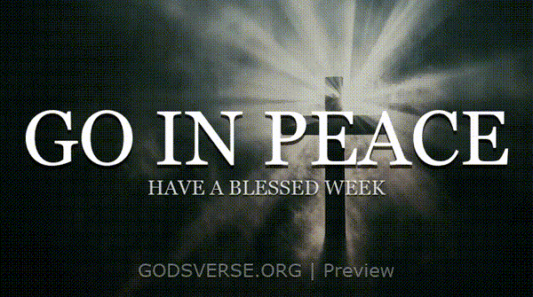 Go In Peace motion background cross light