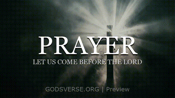 Prayer motion background cross light