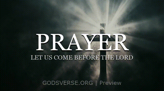 Prayer motion background cross light