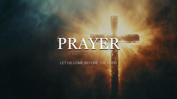 Prayer worship background cross light