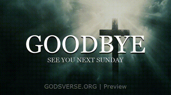 Goodbye motion background cross light
