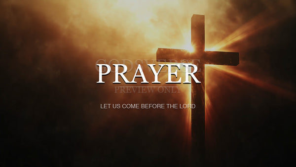 Prayer worship background cross light