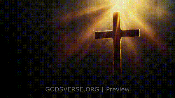 Blank motion background cross light