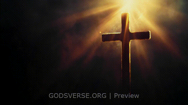 Blank motion background cross light