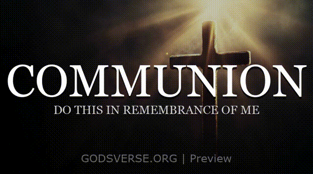 Communion motion background cross light