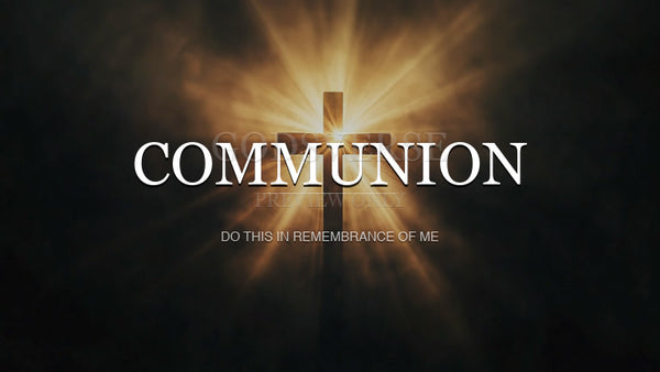 Communion worship background cross light