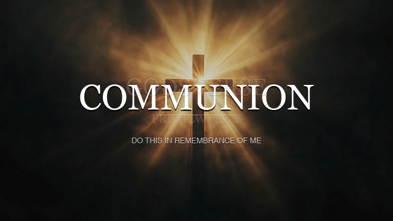 Communion worship background cross light
