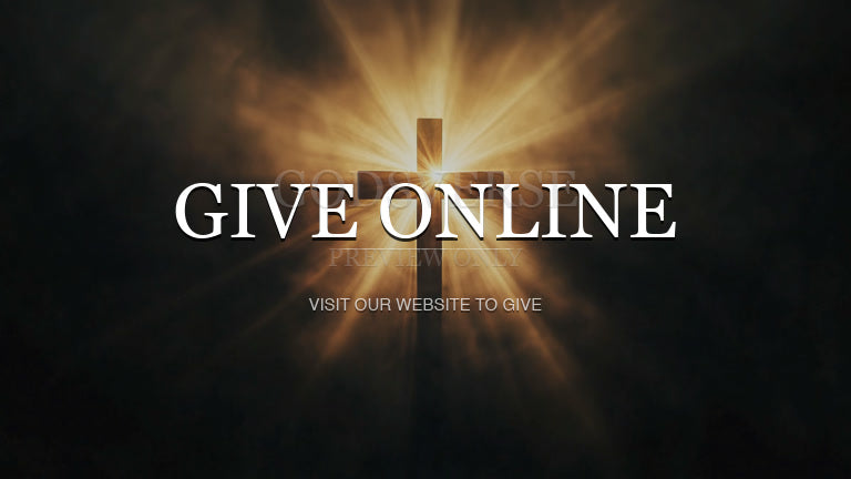 Give Online worship background cross light