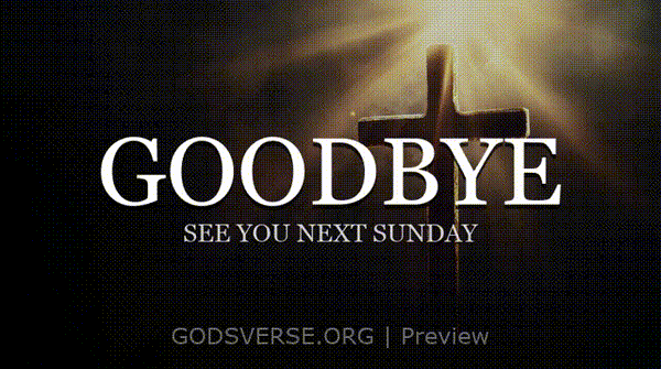 Goodbye motion background cross light