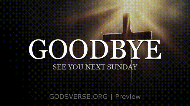 Goodbye motion background cross light