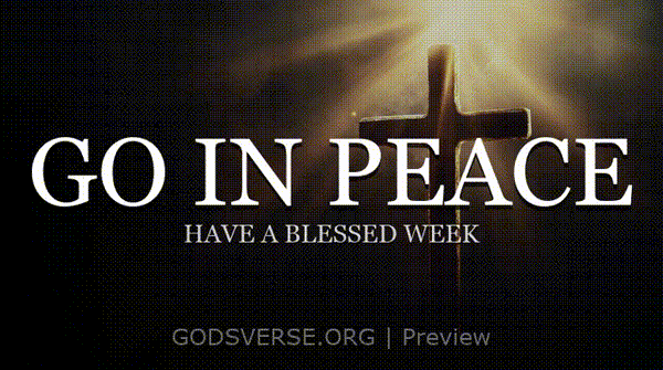 Go In Peace motion background cross light