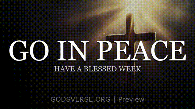 Go In Peace motion background cross light