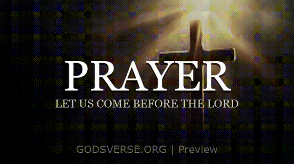 Prayer motion background cross light