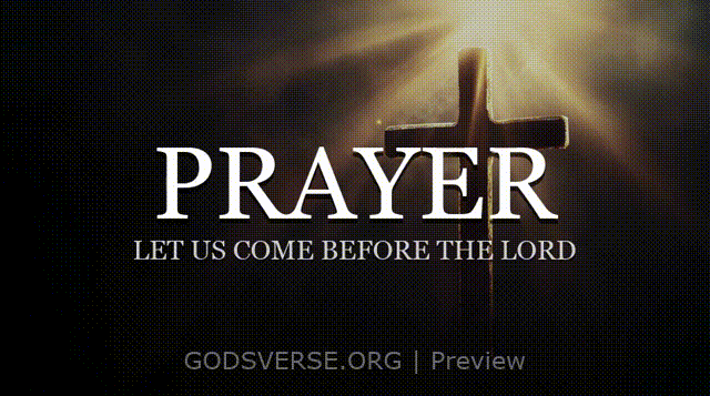 Prayer motion background cross light