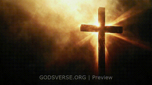 Blank motion background cross light