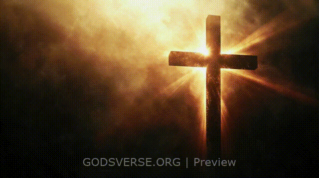 Blank motion background cross light
