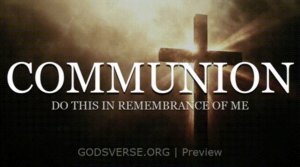 Communion motion background cross light