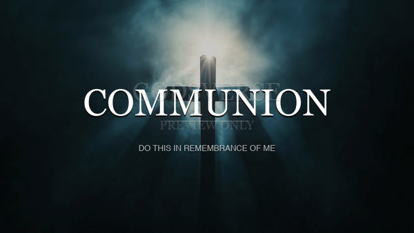 Communion worship background cross light