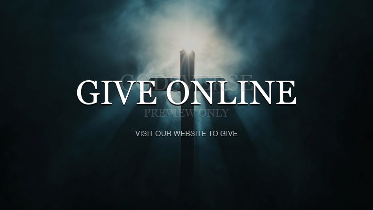 Give Online worship background cross light
