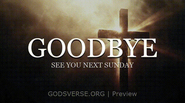 Goodbye motion background cross light