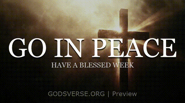Go In Peace motion background cross light