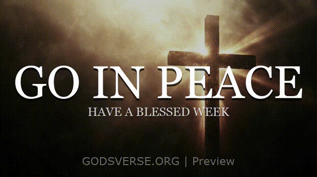 Go In Peace motion background cross light