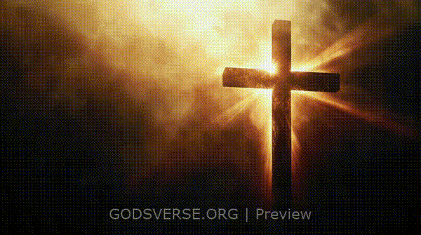 Blank motion background cross light