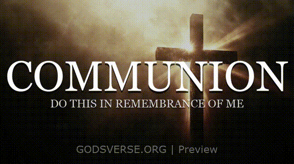 Communion motion background cross light
