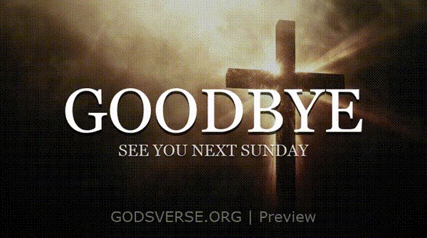 Goodbye motion background cross light