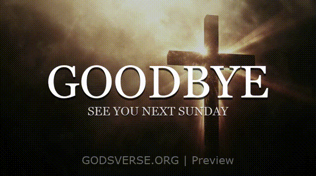 Goodbye motion background cross light