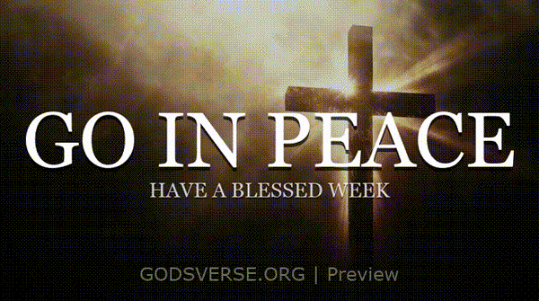 Go In Peace motion background cross light