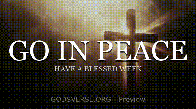 Go In Peace motion background cross light