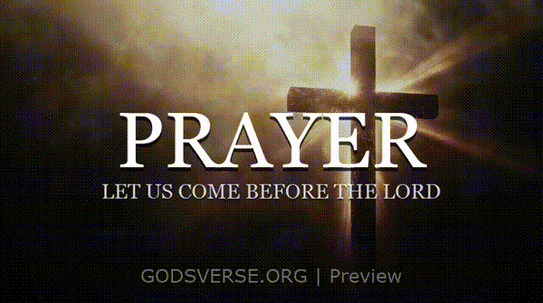 Prayer motion background cross light