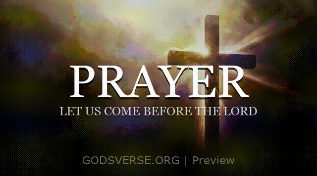 Prayer motion background cross light