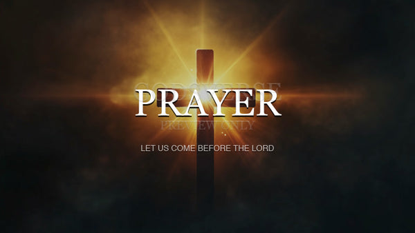 Prayer worship background cross light